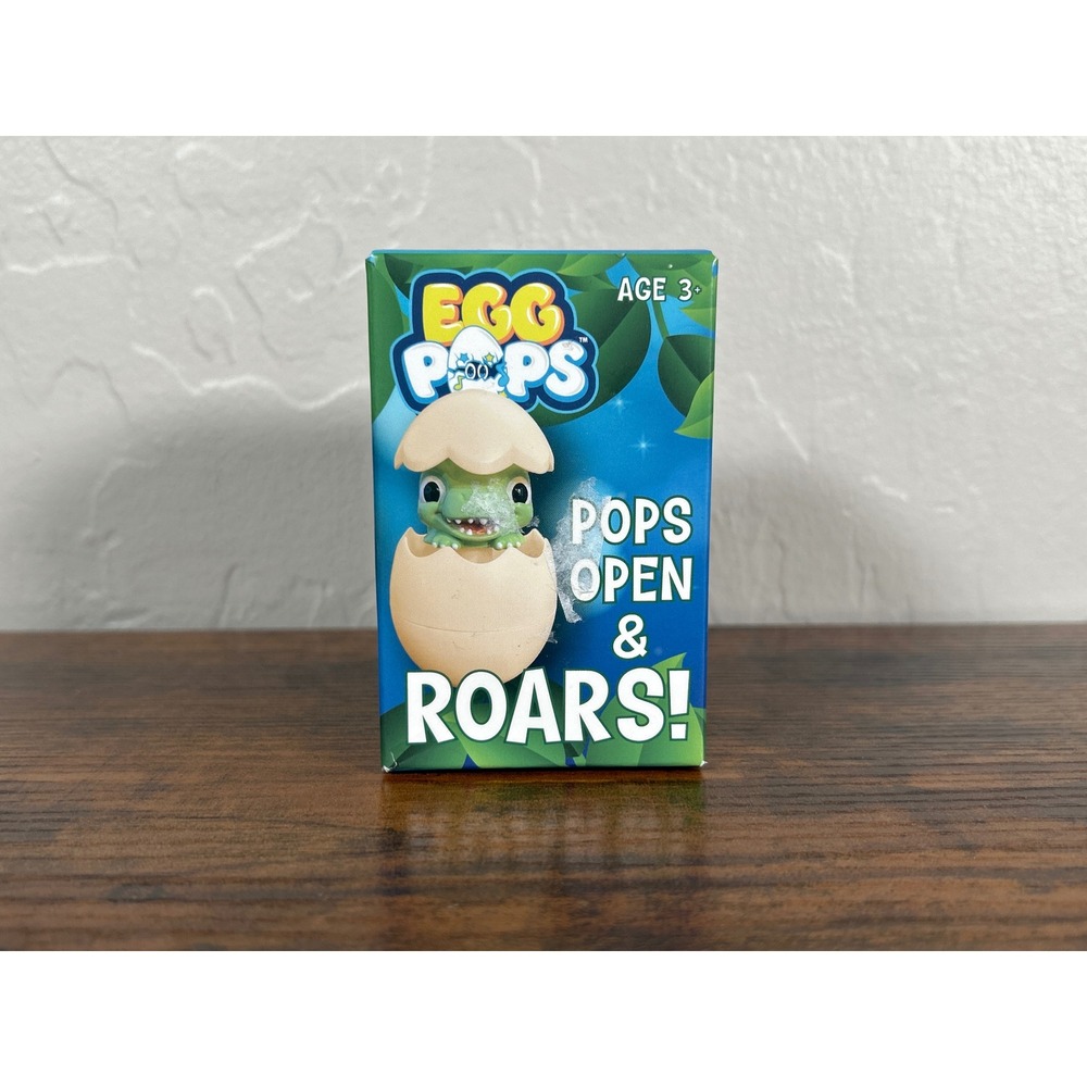 Egg Pops Green Dinosaur Interactive Roaring Hatching Toy Kamhi World 006283 NEW
